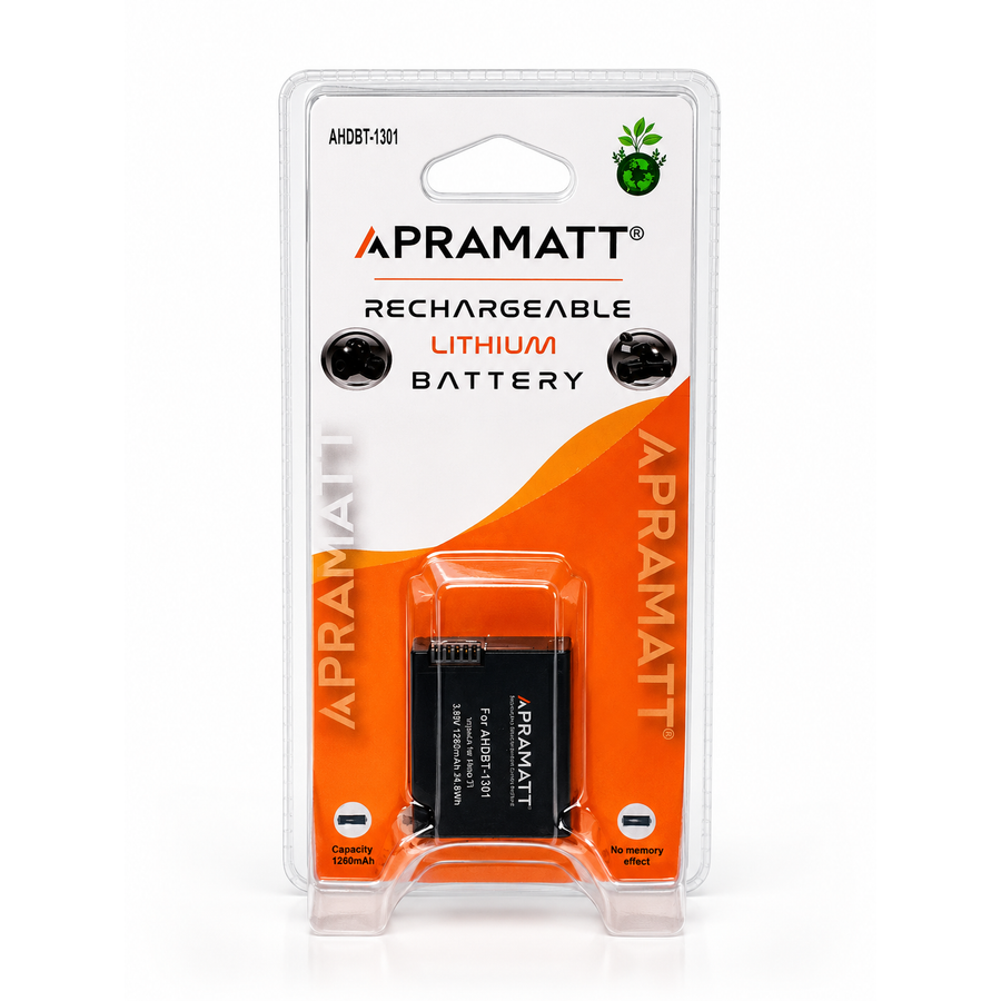 Apramatt 1301 GoPro Hero 13 Camera Battery 9500mAh Compatible with GoPro Hero 13 Black