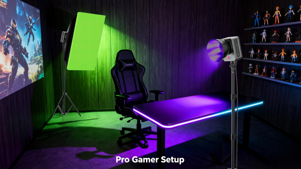 Lumens LM-600R Pro Gamer RGB Lighting Setup
