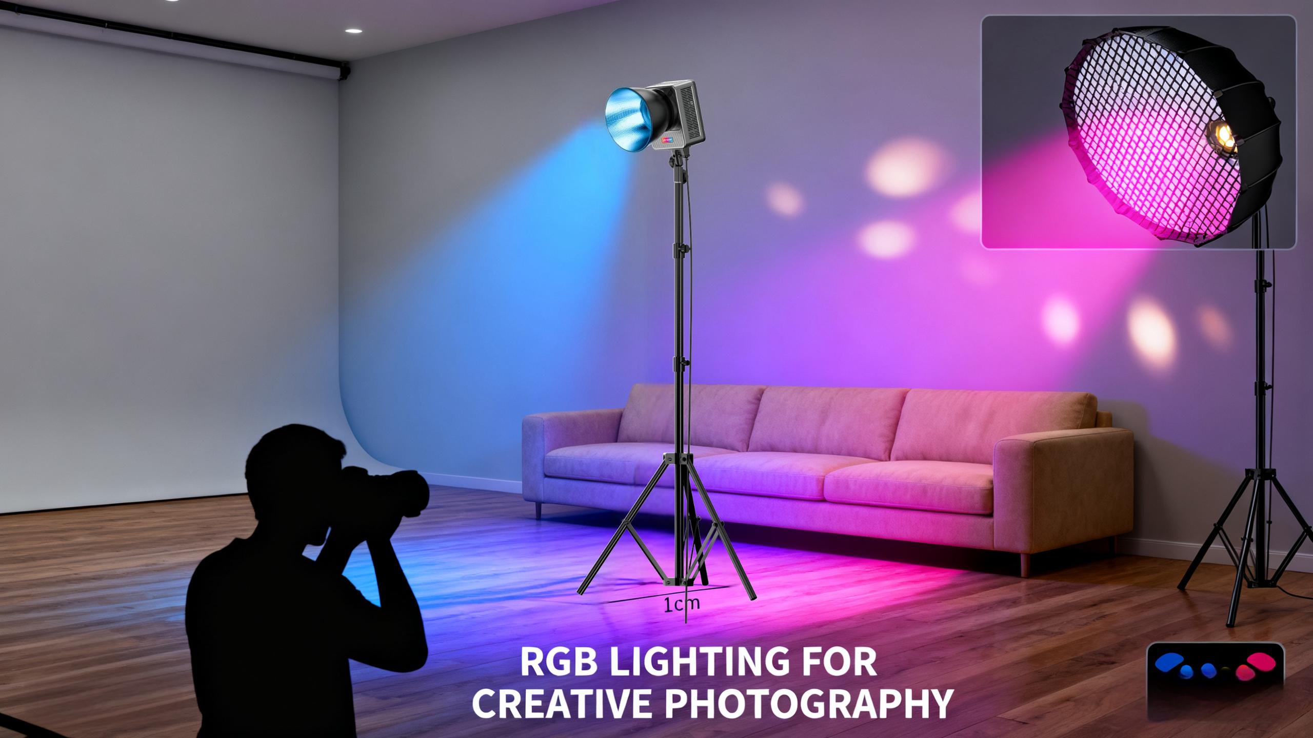 Lumens LM-600R RGB Lighting for Creative Photography