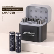 Rotator (RC 101) 8-Slot Charger for AA Ni-Mh & Li-ion Rechargeable Batteries